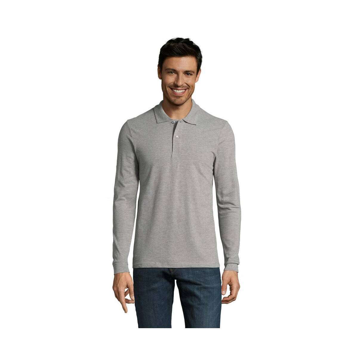 Koszulki polo z logo – perfect men lsl polo 180g perfect lsl men s02087-gy PERFECT MEN LSL POLO 180g PERFECT LSL MEN s02087-gy