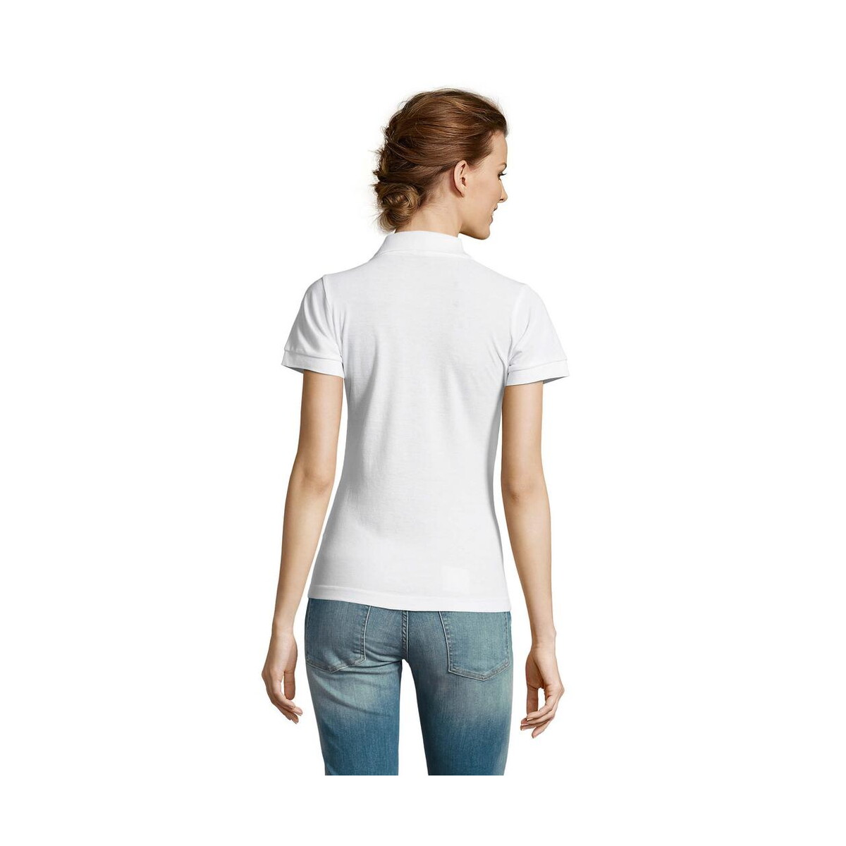 Koszulki polo z logo – prime damskie polo 200g prime women s00573-wh-back PRIME Damskie POLO 200g PRIME WOMEN s00573-wh-back