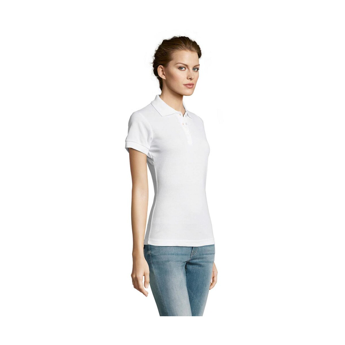 Koszulki polo z logo – prime damskie polo 200g prime women s00573-wh-side PRIME Damskie POLO 200g PRIME WOMEN s00573-wh-side