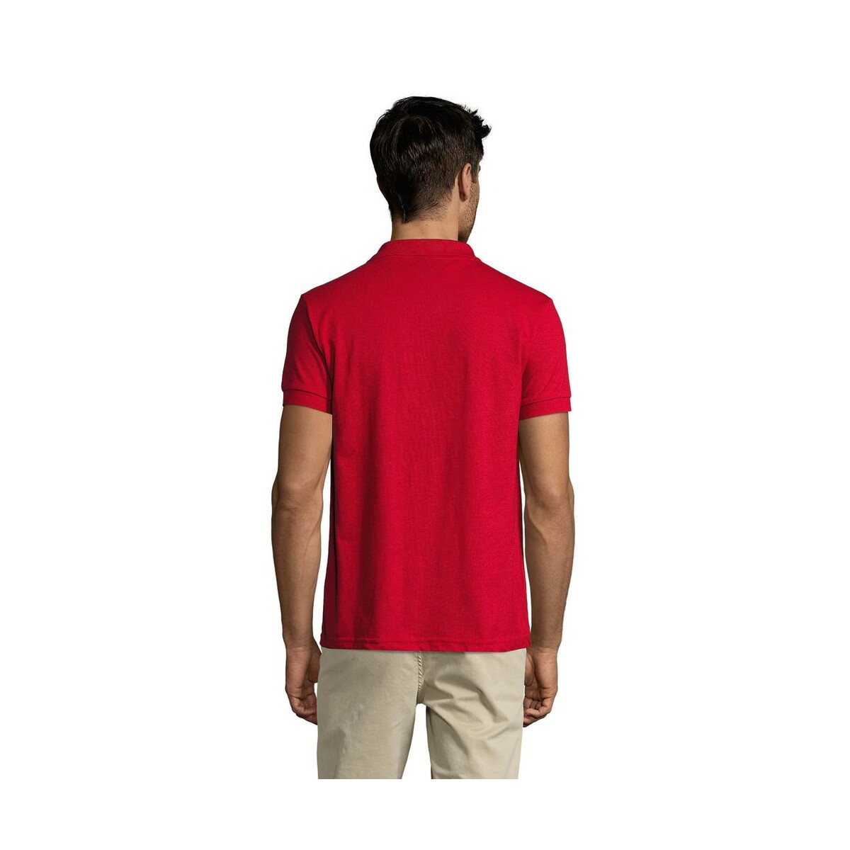 Koszulki polo z logo – prime męskie polo 200g prime men s00571-rd-back PRIME Męskie polo 200g PRIME MEN s00571-rd-back