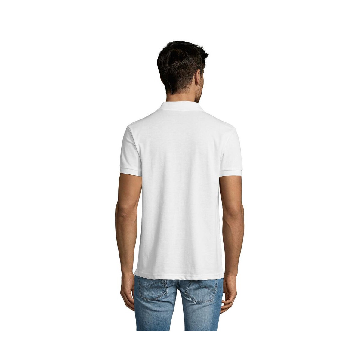 Koszulki polo z logo – prime męskie polo 200g prime men s00571-wh-back PRIME Męskie polo 200g PRIME MEN s00571-wh-back