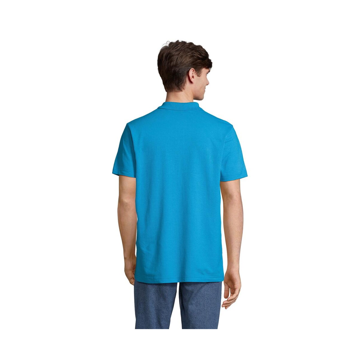 Koszulki polo z logo – pulse unisex polo pulse s04502-aq-back PULSE UNISEX POLO PULSE s04502-aq-back