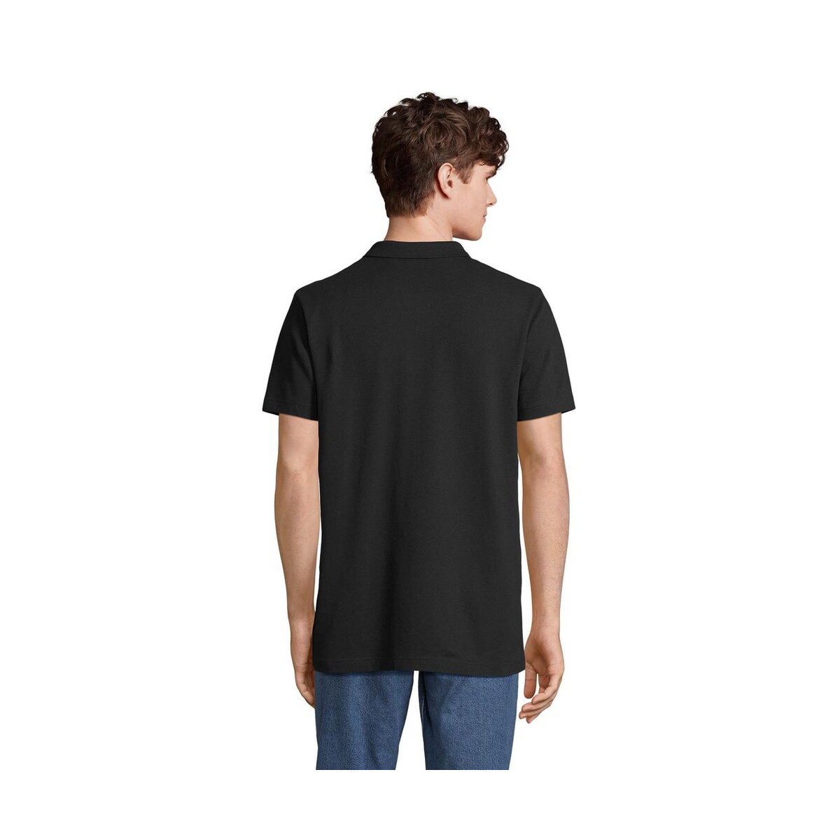 Koszulki polo z logo – pulse unisex polo pulse s04502-bk-back PULSE UNISEX POLO PULSE s04502-bk-back