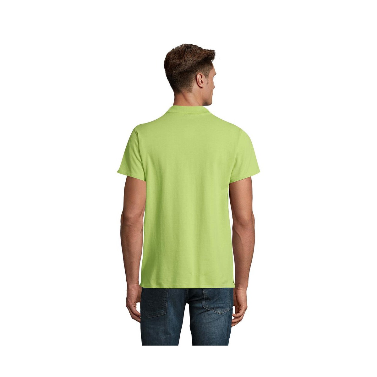 Koszulki polo z logo – spring ii men polo 210g spring ii s11362-ag-back SPRING II MEN Polo 210g SPRING II s11362-ag-back
