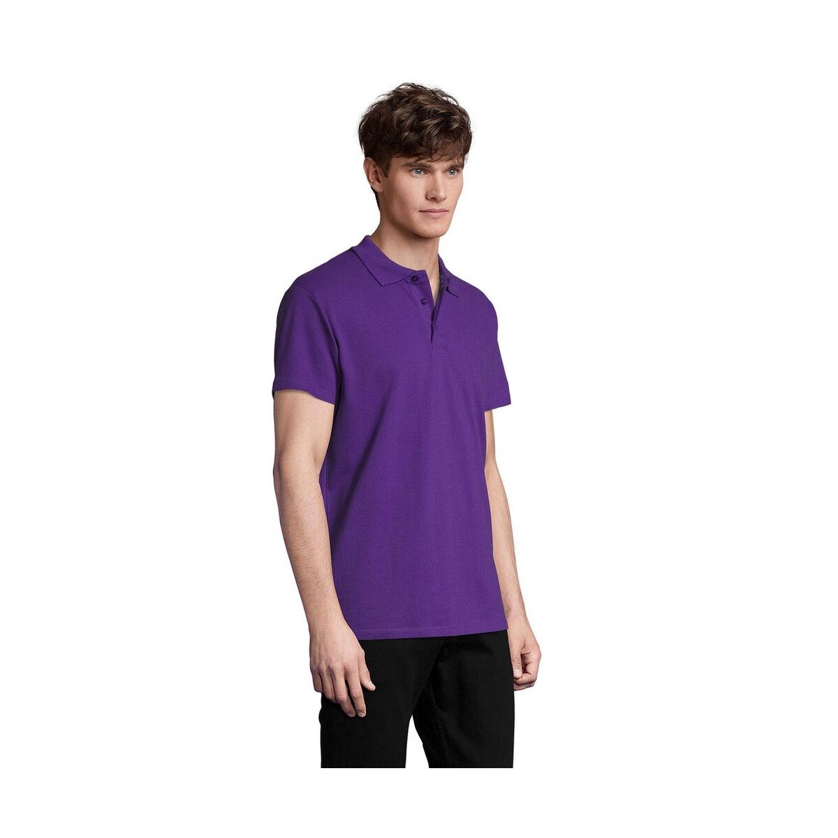 Koszulki polo z logo – spring ii men polo 210g spring ii s11362-da-side SPRING II MEN Polo 210g SPRING II s11362-da-side