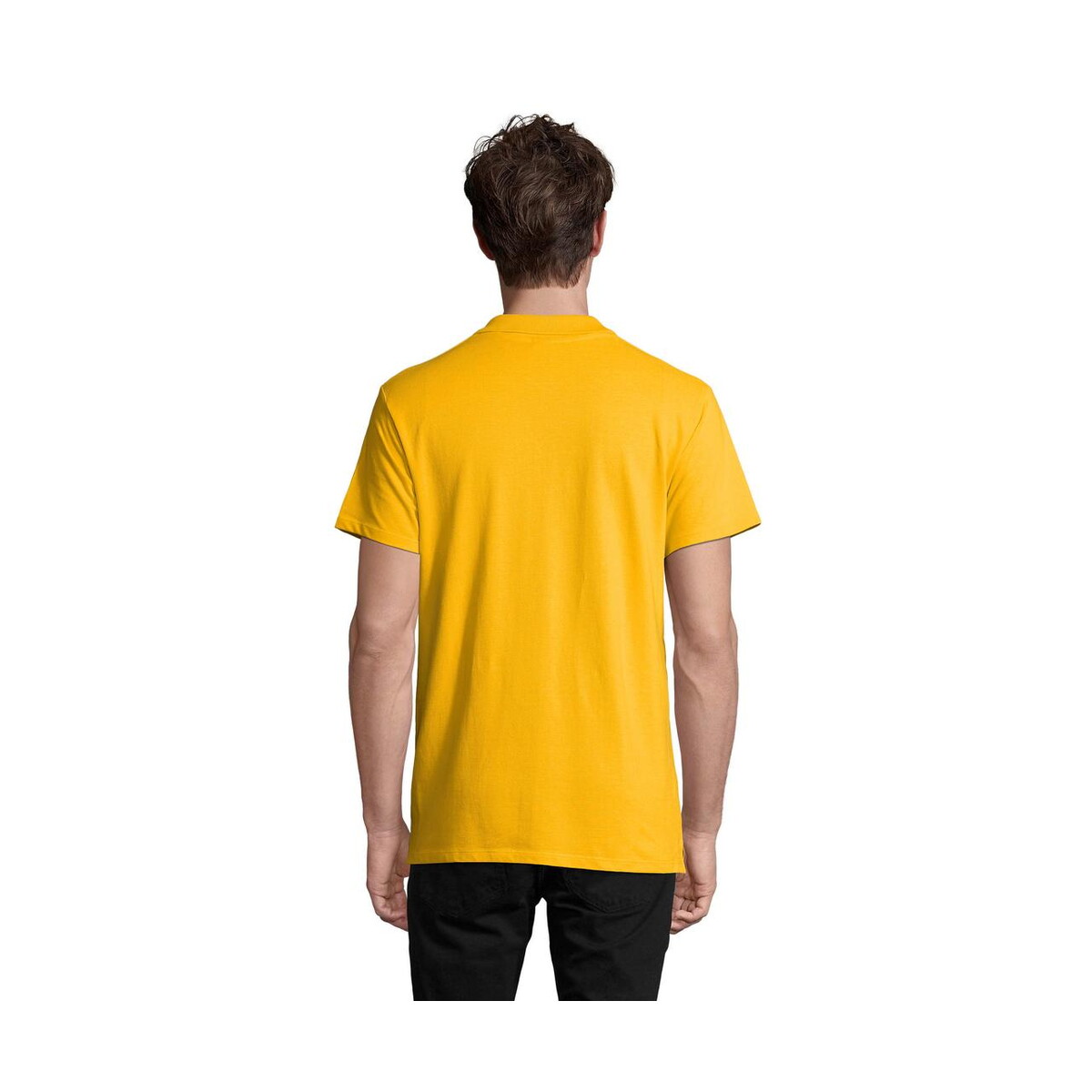 Koszulki polo z logo – spring ii men polo 210g spring ii s11362-go-back SPRING II MEN Polo 210g SPRING II s11362-go-back
