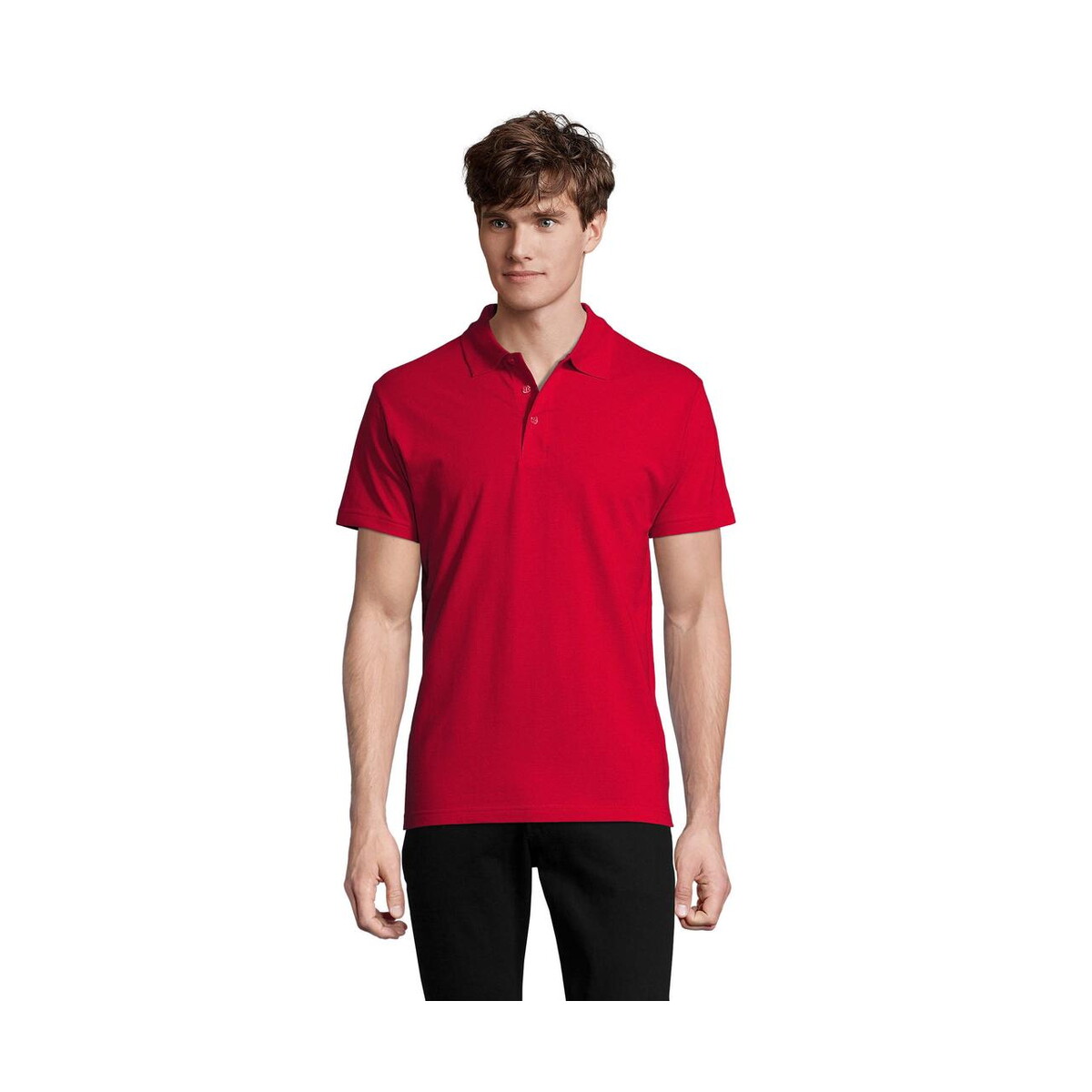 Koszulki polo z logo – spring ii men polo 210g spring ii s11362-rd SPRING II MEN Polo 210g SPRING II s11362-rd