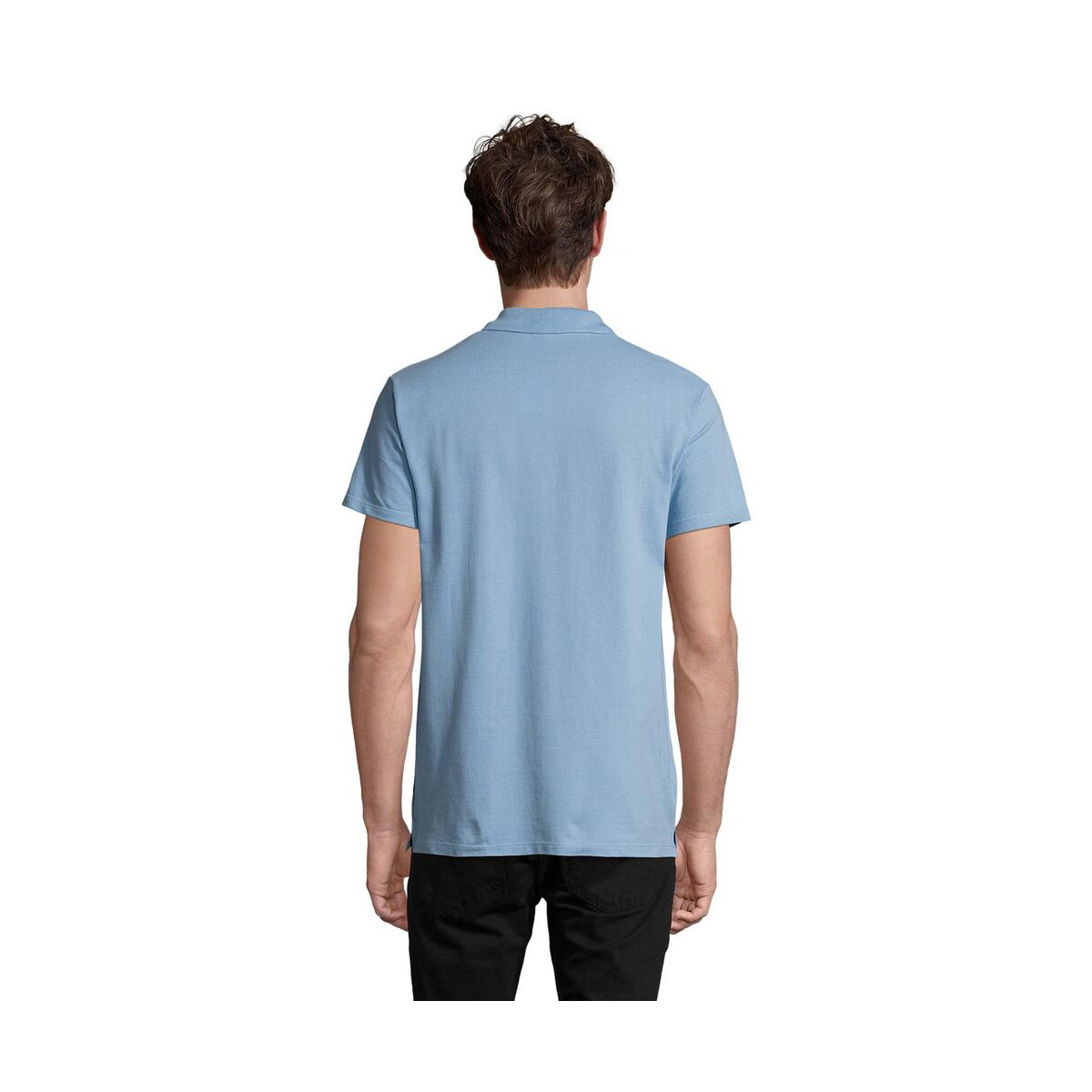 Koszulki polo z logo – spring ii men polo 210g spring ii s11362-sp-back SPRING II MEN Polo 210g SPRING II s11362-sp-back