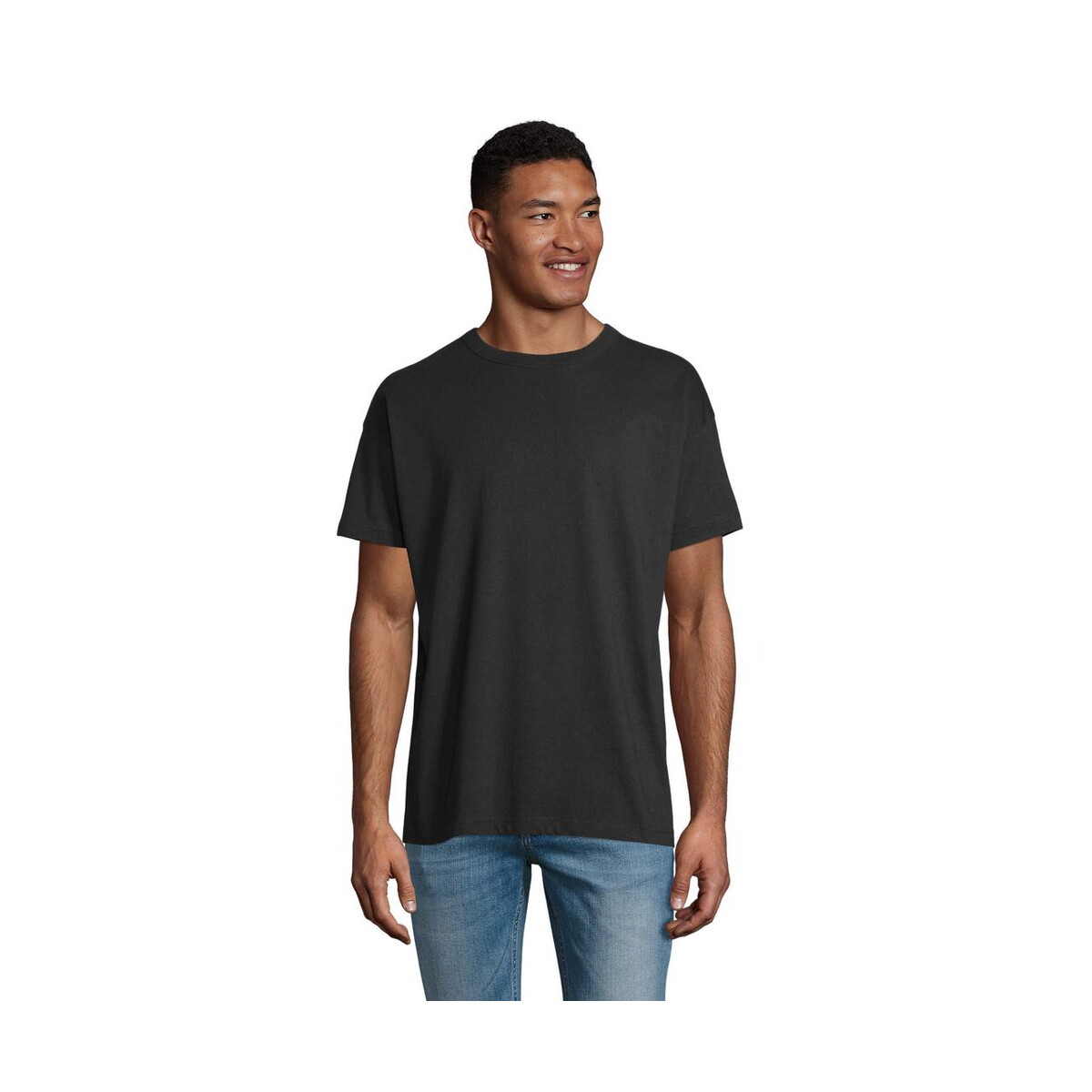 Koszulki z logo – boxy men t-shirt oversize boxy men s03806-db BOXY MEN T-SHIRT OVERSIZE BOXY MEN s03806-db
