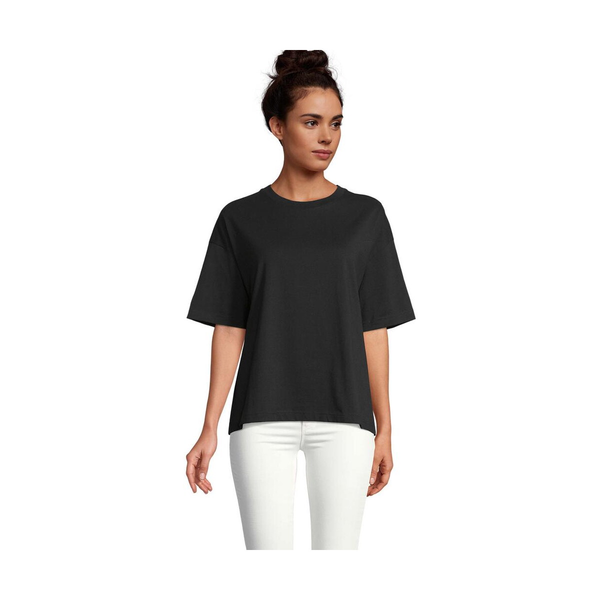 Koszulki z logo – boxy women t-shirt oversize boxy women s03807-db BOXY WOMEN T-SHIRT OVERSIZE BOXY WOMEN s03807-db