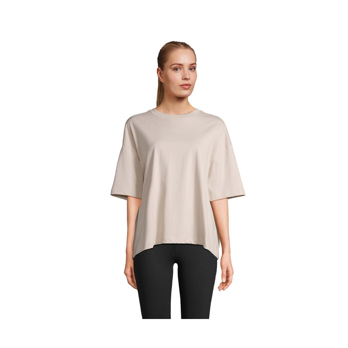 Koszulki z logo – boxy women t-shirt oversize boxy women s03807-ln BOXY WOMEN T-SHIRT OVERSIZE BOXY WOMEN s03807-ln