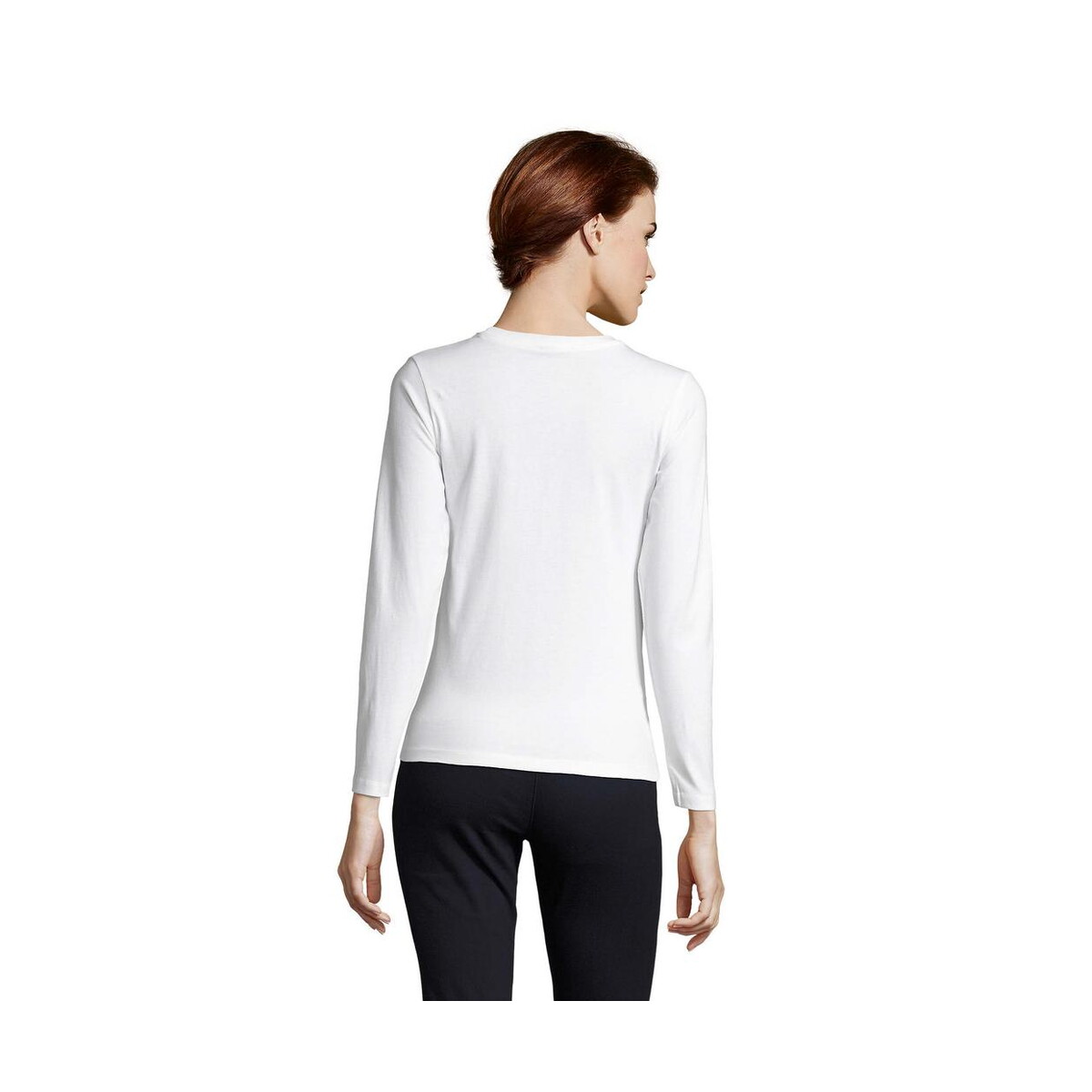 Koszulki z logo – imperial damska bluzka 190 imperial lsl women s02075-wh-back IMPERIAL damska bluzka 190 IMPERIAL LSL WOMEN s02075-wh-back