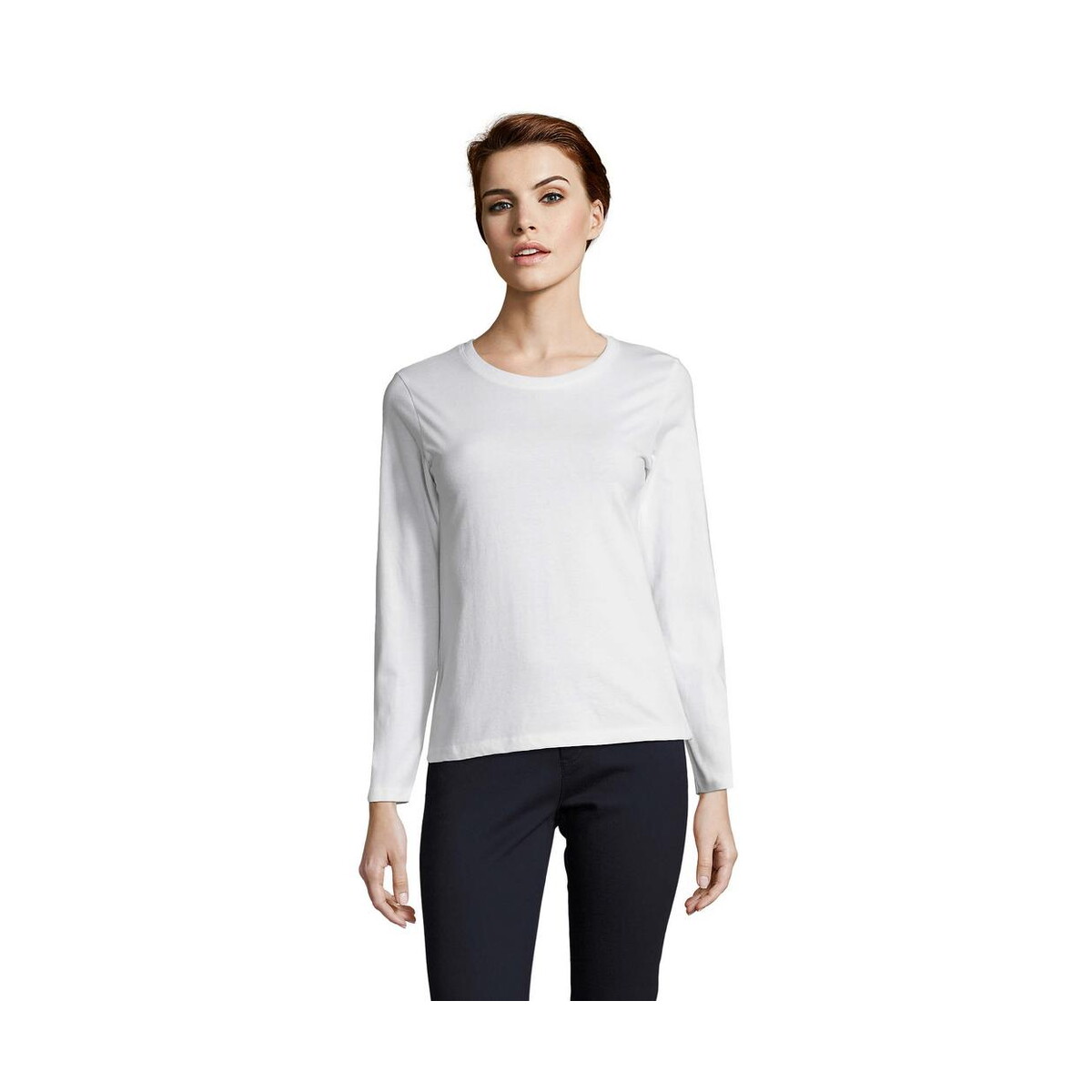Koszulki z logo – imperial damska bluzka 190 imperial lsl women s02075-wh IMPERIAL damska bluzka 190 IMPERIAL LSL WOMEN s02075-wh