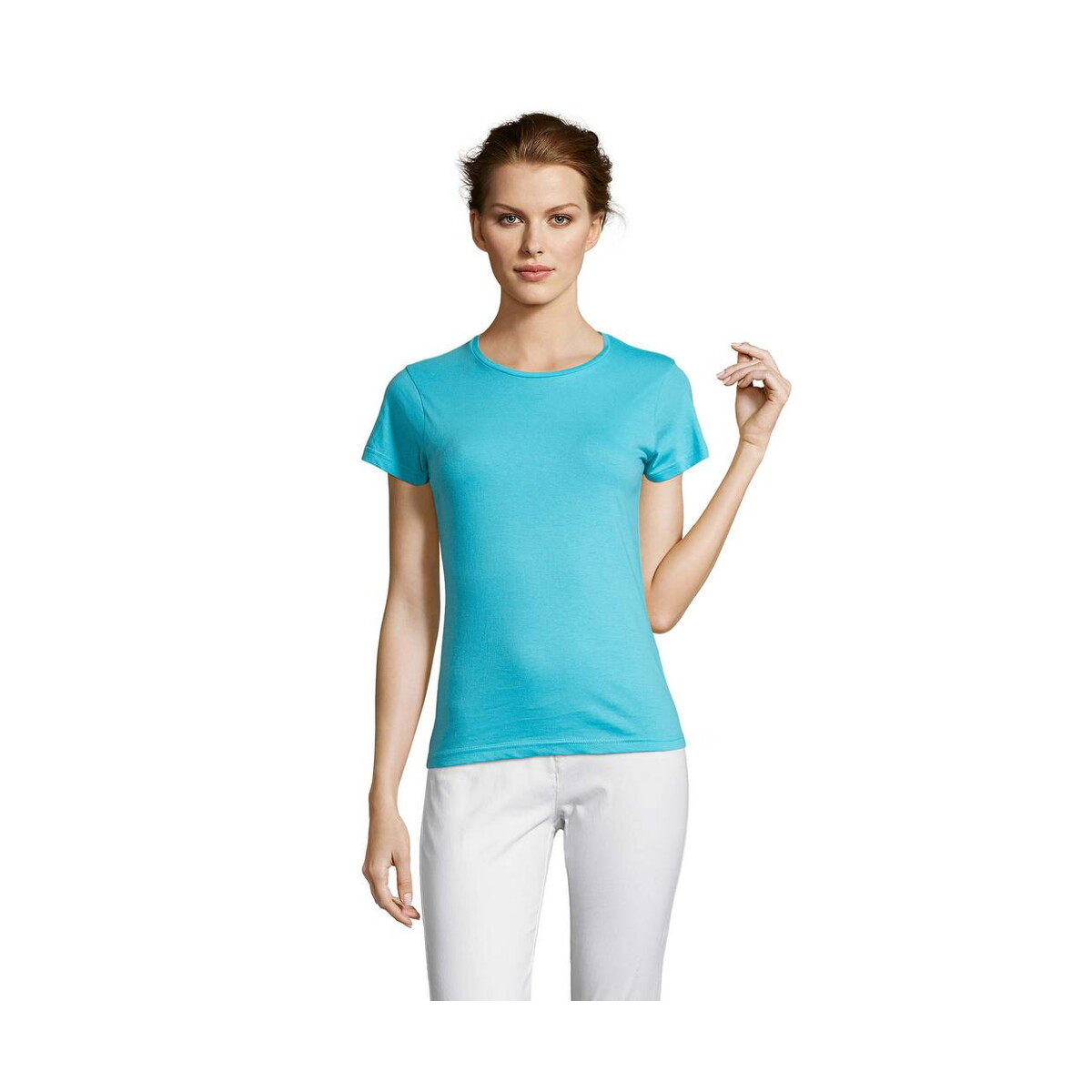 Koszulki z logo – miss damski t-shirt 150g miss s11386-al MISS Damski T-SHIRT 150g MISS s11386-al