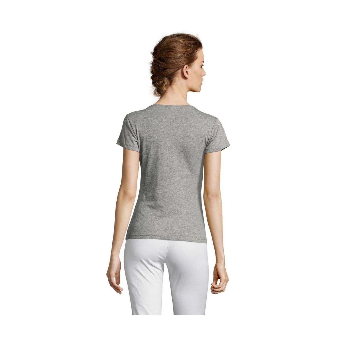 Koszulki z logo – miss damski t-shirt 150g miss s11386-gm-back MISS Damski T-SHIRT 150g MISS s11386-gm-back
