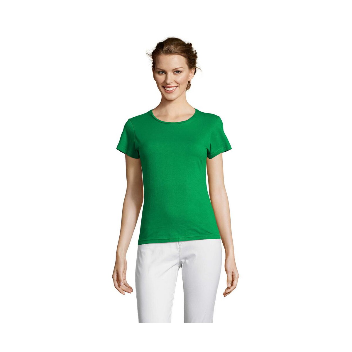 Koszulki z logo – miss damski t-shirt 150g miss s11386-kg MISS Damski T-SHIRT 150g MISS s11386-kg