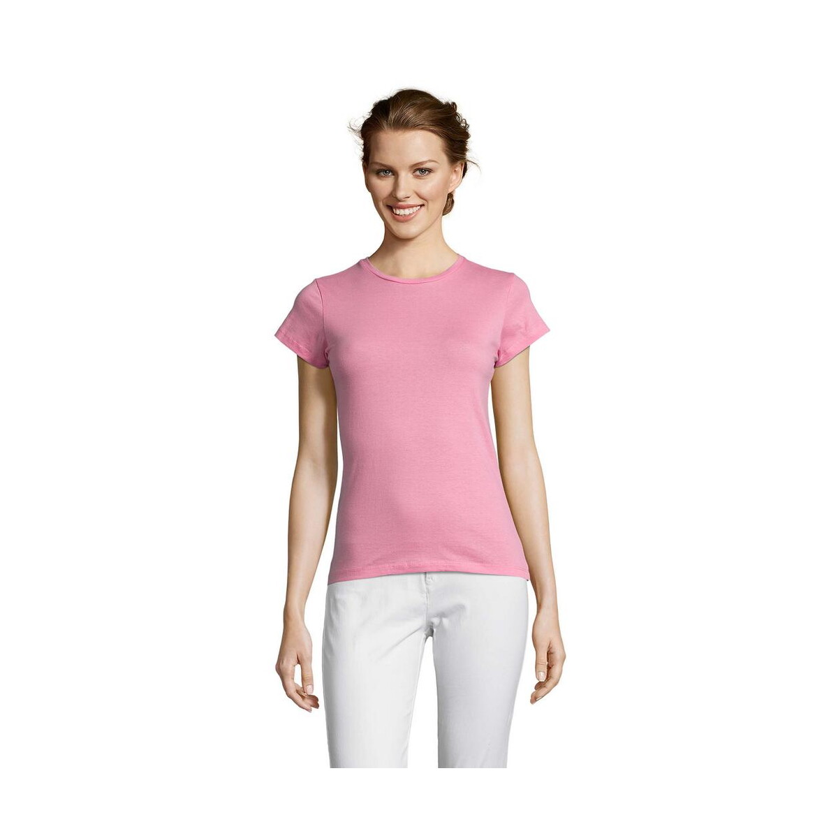 Koszulki z logo – miss damski t-shirt 150g miss s11386-op MISS Damski T-SHIRT 150g MISS s11386-op