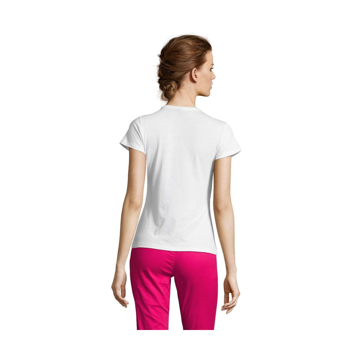 Koszulki z logo – miss damski t-shirt 150g miss s11386-wh-back MISS Damski T-SHIRT 150g MISS s11386-wh-back
