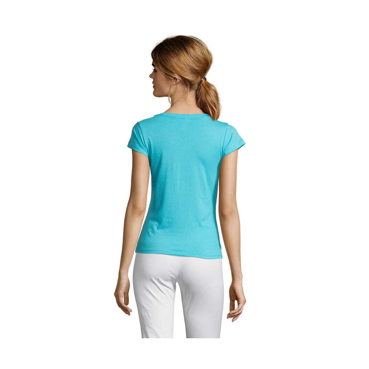 Koszulki z logo – moon damski t-shirt 150g moon s11388-al-back MOON Damski T-SHIRT 150g MOON s11388-al-back