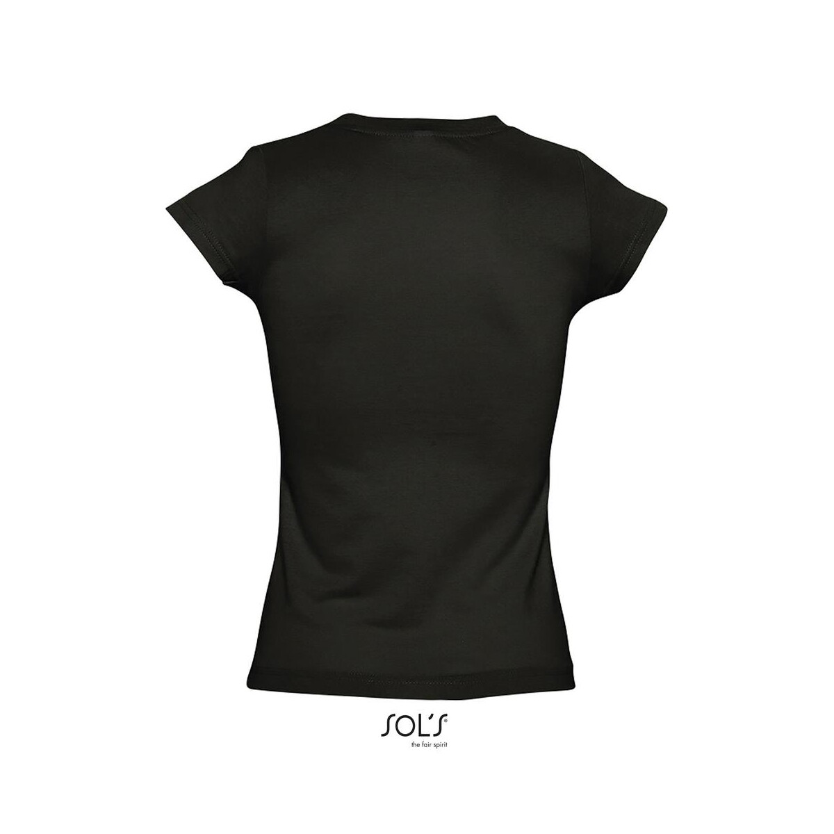 Koszulki z logo – moon damski t-shirt 150g moon s11388-db-back MOON Damski T-SHIRT 150g MOON s11388-db-back