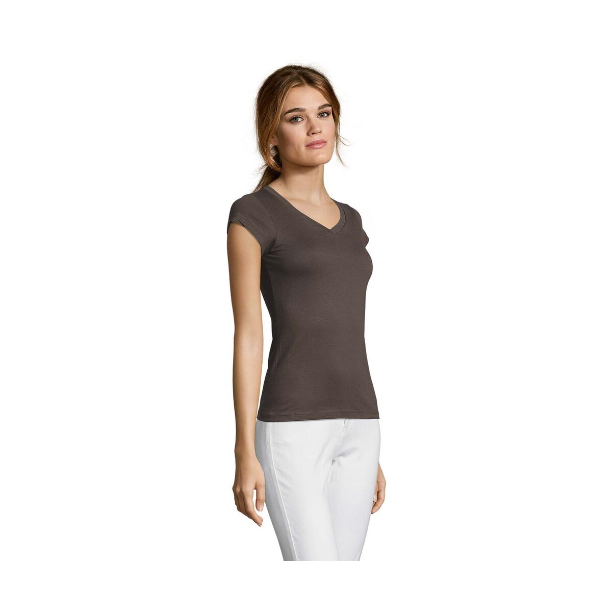 Koszulki z logo – moon damski t-shirt 150g moon s11388-dg-side MOON Damski T-SHIRT 150g MOON s11388-dg-side