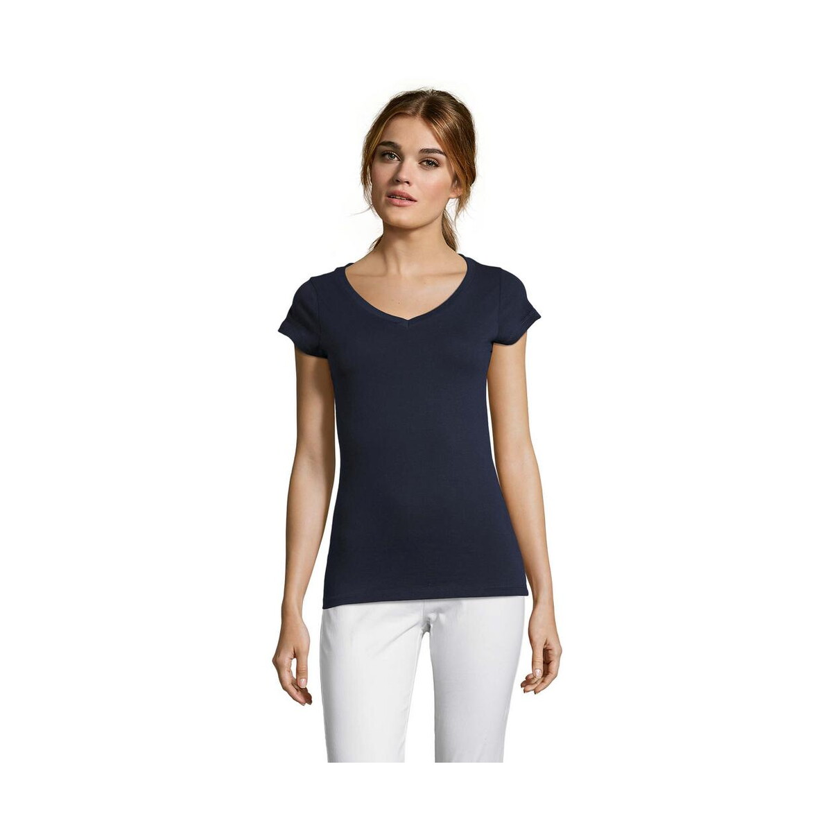 Koszulki z logo – moon damski t-shirt 150g moon s11388-fn MOON Damski T-SHIRT 150g MOON s11388-fn