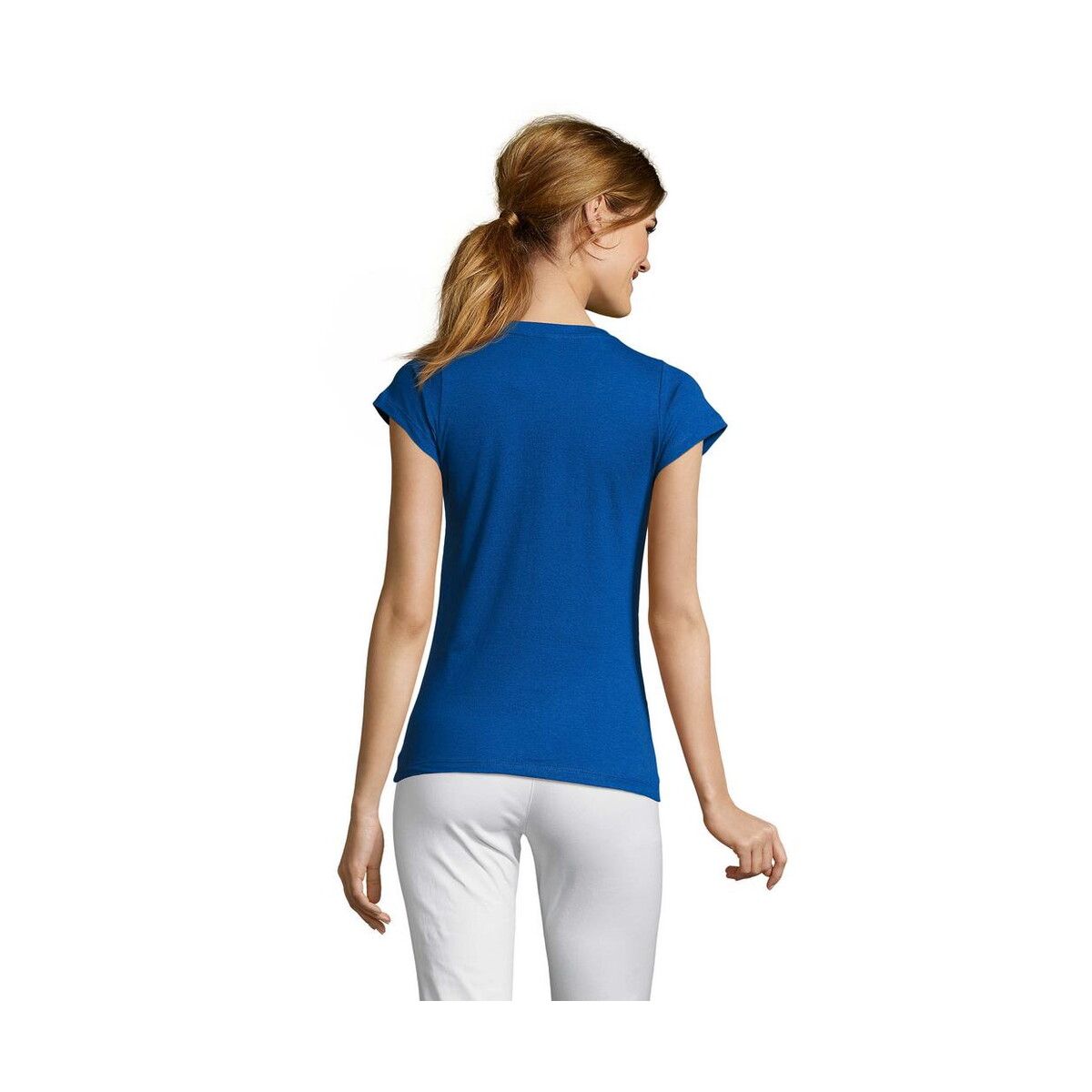 Koszulki z logo – moon damski t-shirt 150g moon s11388-rb-back MOON Damski T-SHIRT 150g MOON s11388-rb-back