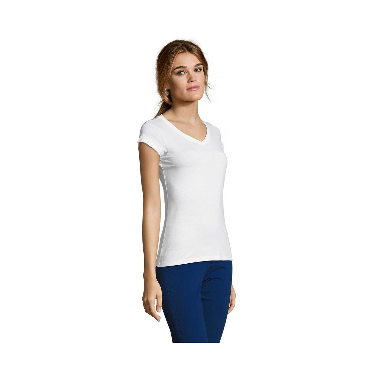 Koszulki z logo – moon damski t-shirt 150g moon s11388-wh-side MOON Damski T-SHIRT 150g MOON s11388-wh-side