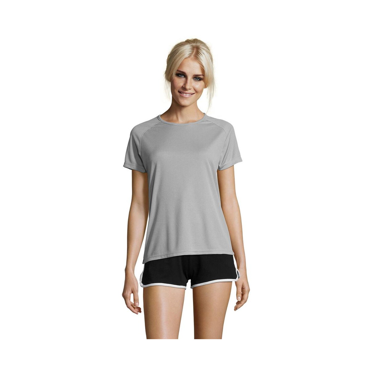 Koszulki z logo – sporty damski t-shirt 140g sporty women s01159-pg SPORTY Damski T-Shirt 140g SPORTY WOMEN s01159-pg