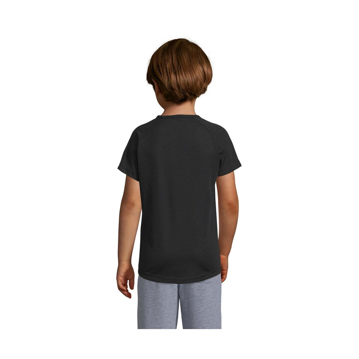 Koszulki z logo – sporty dziecięcy t-shirt sporty kids s01166-bk-back SPORTY Dziecięcy T-Shirt SPORTY KIDS s01166-bk-back