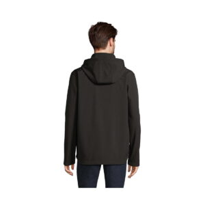 RACE MEN Kurtka z kapturem RACE HOODED MEN s04447-bk-back