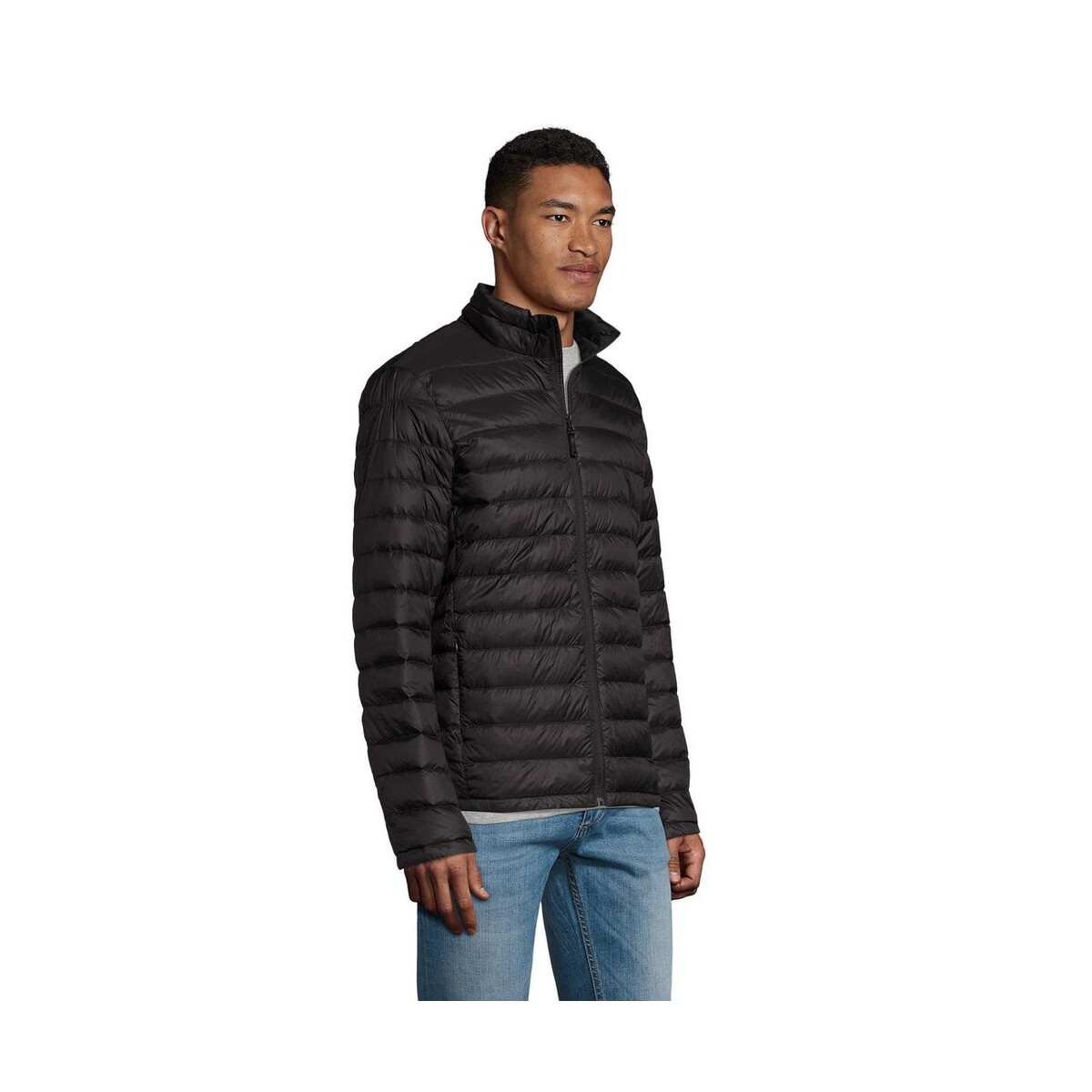 Kurtki z logo – wilson jacket męskie 380t wilson men s02898-bk-side WILSON JACKET Męskie 380T WILSON MEN s02898-bk-side
