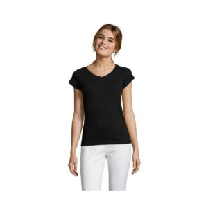 MOON Damski T-SHIRT 150g MOON - Deep Black - M