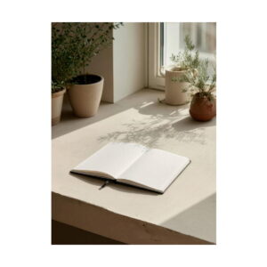 HEMINGWAY SQUARE. Notatnik A5 PU z papierem w kratkę 93667_amb