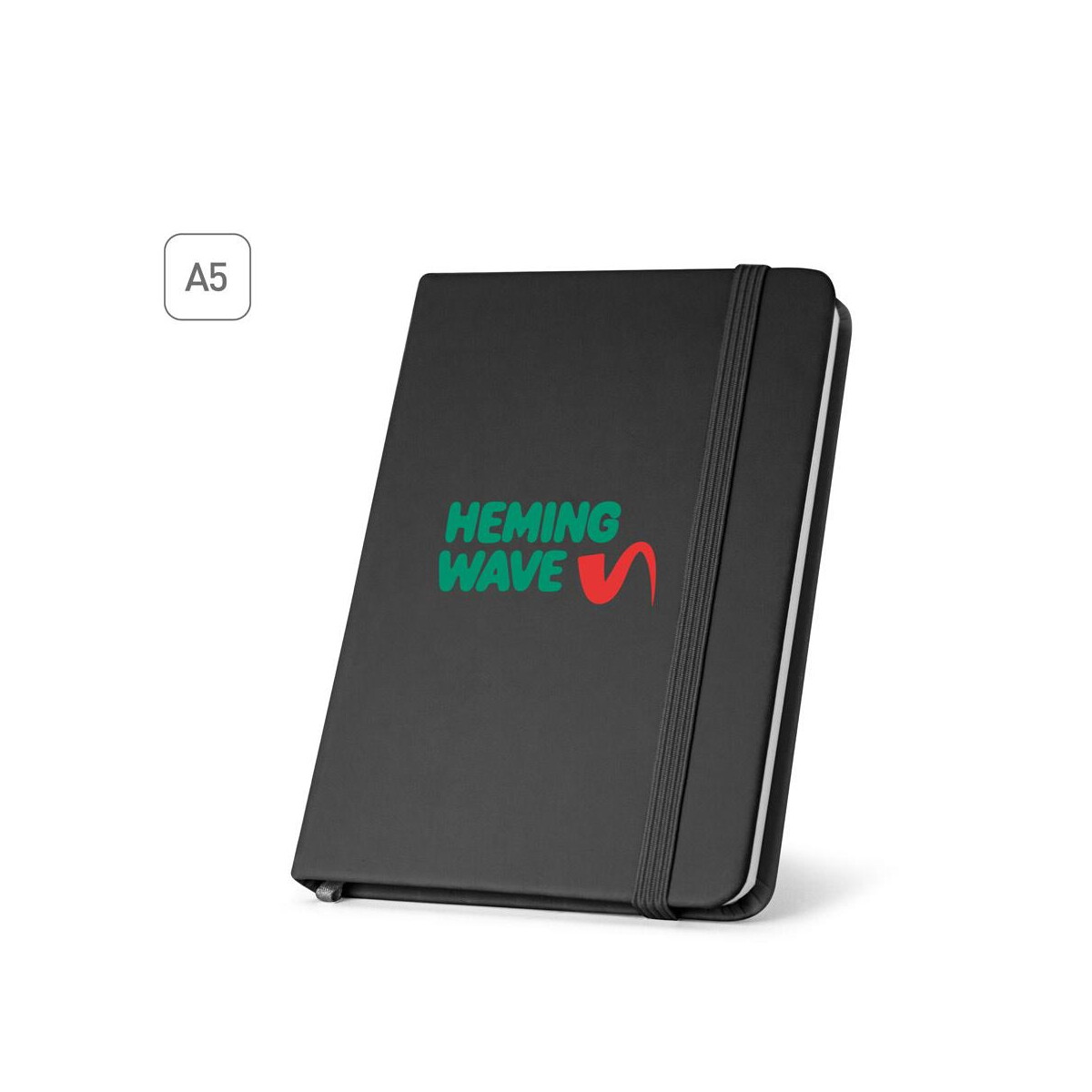 Notesy z logo – hemingway square. notatnik a5 pu z papierem w kratkę 93667_z HEMINGWAY SQUARE. Notatnik A5 PU z papierem w kratkę 93667_z