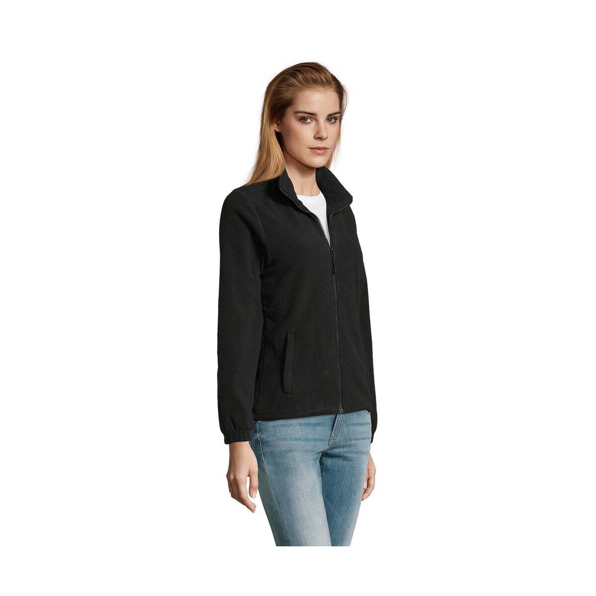 Polary z logo – north damski polar 300g north women s54500-bk-side NORTH Damski polar 300g NORTH WOMEN s54500-bk-side