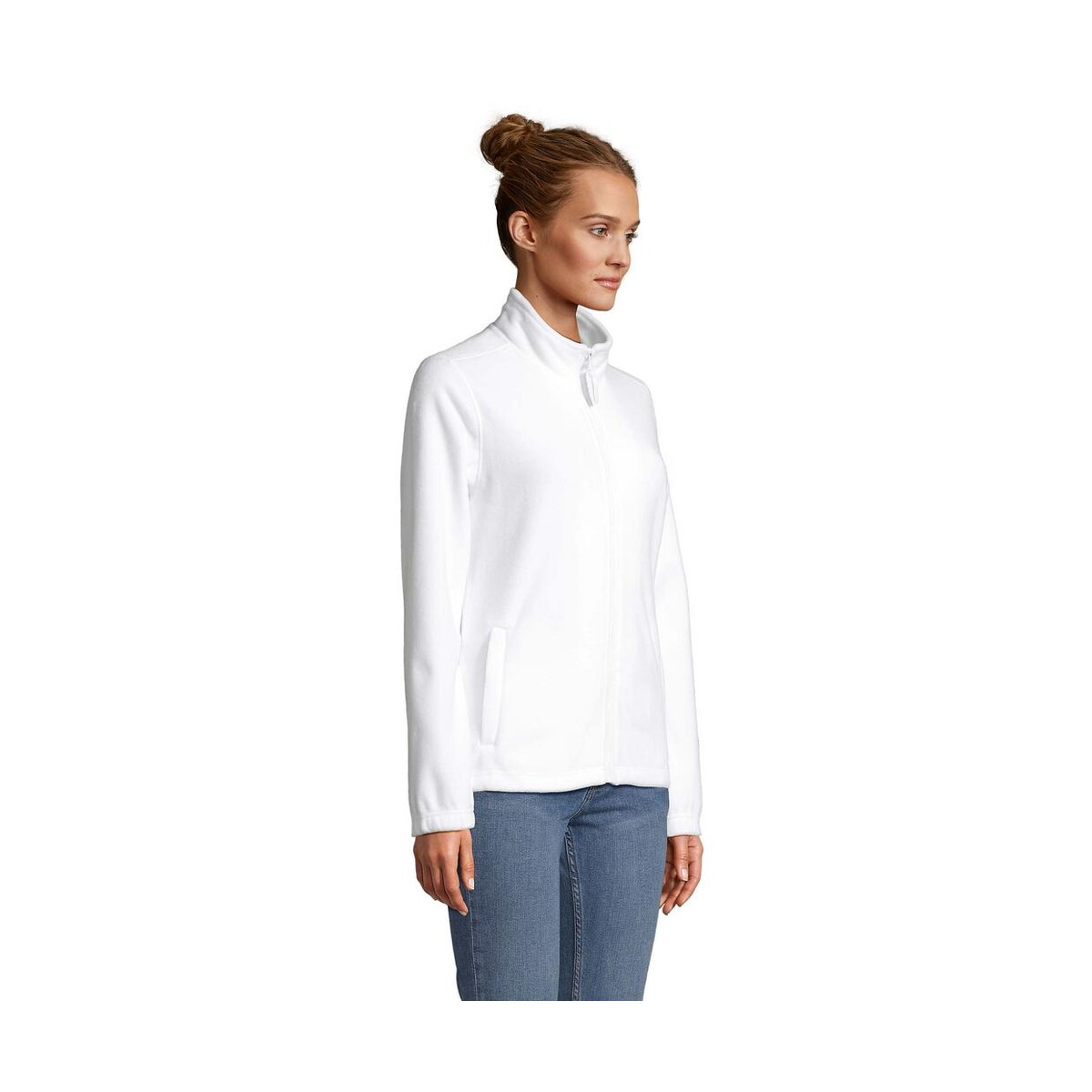 Polary z logo – north damski polar 300g north women s54500-wh-side NORTH Damski polar 300g NORTH WOMEN s54500-wh-side