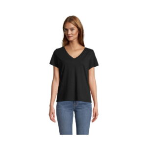 REGENT V T-SHIRT WOMEN REGENT V WOMEN - Deep Black - XL