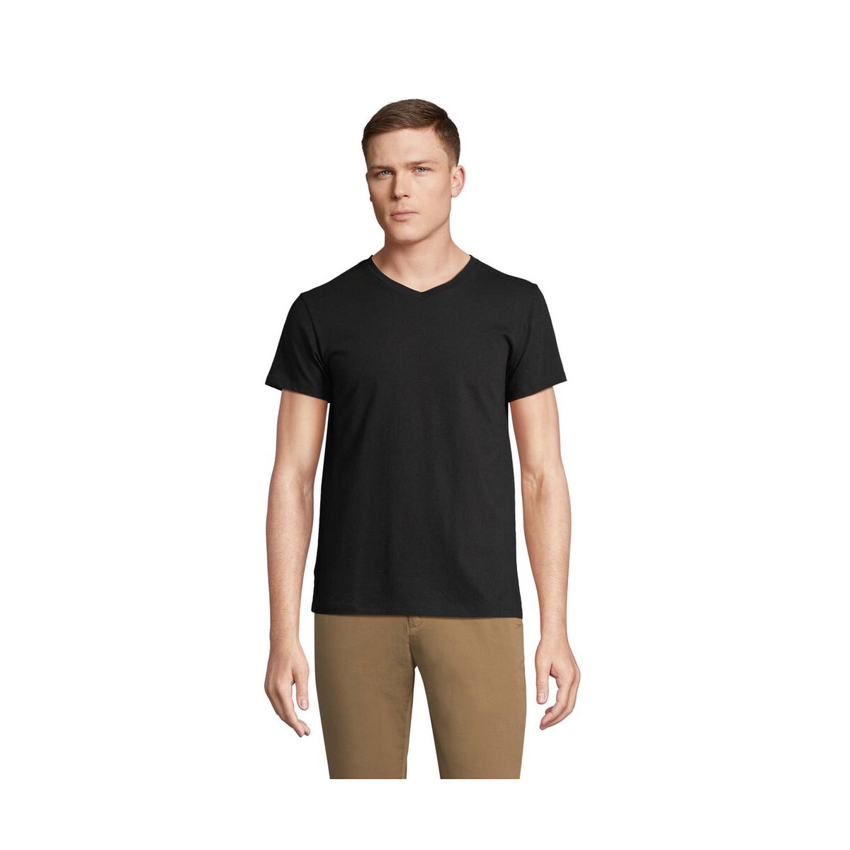 REGENT V V-NECK T-SHIRT REGENT V – Deep Black – L s04765-db REGENT V V-NECK T-SHIRT REGENT V - Deep Black - L