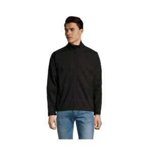 RELAX Męski softshell 340g RELAX - Czarny - L