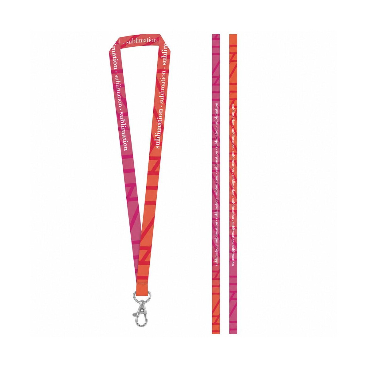 BRIGHTON S. Wydrukowana próbka SET Lanyard SUBLIMATION Long II (20 mm) z karabińczykiem 20 mm 94972s_106