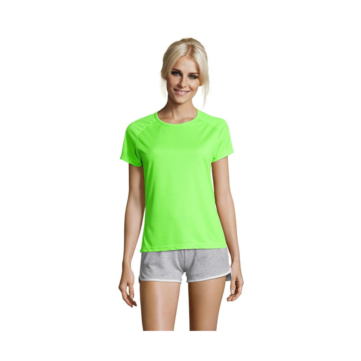 SPORTY Damski T-Shirt 140g SPORTY WOMEN – Neon Green – XXL s01159-ng SPORTY Damski T-Shirt 140g SPORTY WOMEN - Neon Green - XXL