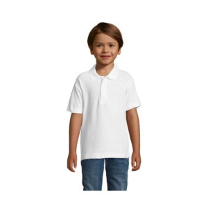 SUMMER II KIDS Polo 170g SUMMER II KIDS - Białe - XXL