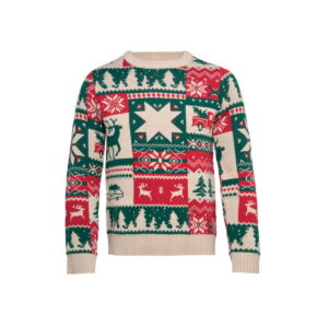 Świąteczny sweter z dzianiny L- SHIMIS XL cx1602-13