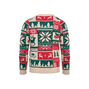 Świąteczny sweter z dzianiny L- SHIMIS XL cx1602-13-side