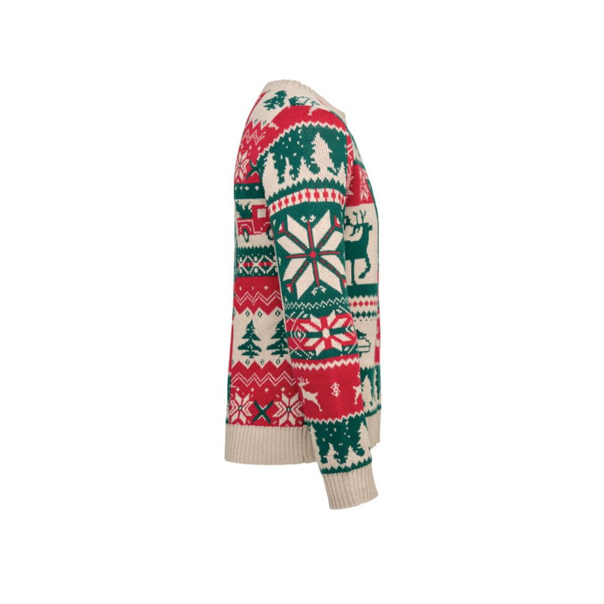 Swetry z logo – świąteczny sweter z dzianiny s- shimis cx1601-13-back Świąteczny sweter z dzianiny S- SHIMIS cx1601-13-back
