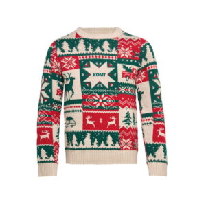 Świąteczny sweter z dzianiny S- SHIMIS cx1601-13-print