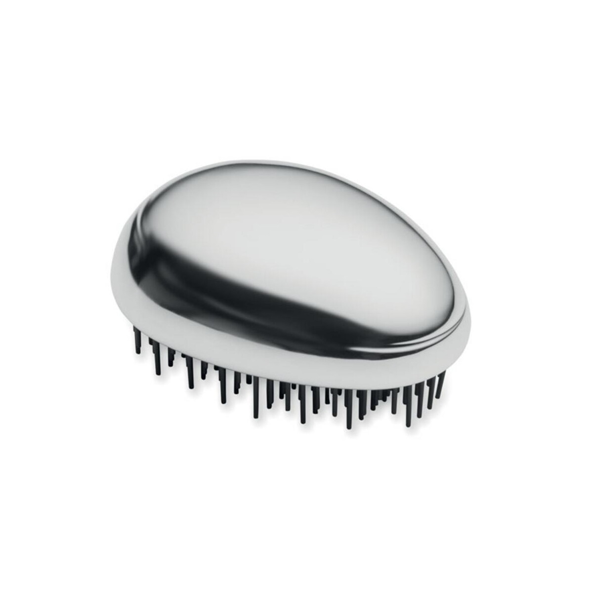 Szczotka anti-tangle do włosów BRUSH – srebrna błyszcząca mo3163-17 Szczotka anti-tangle do włosów BRUSH - srebrna błyszcząca