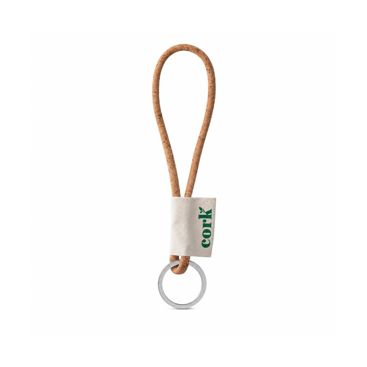Wydrukowana próbka Lanyard CORK Short (Ø 5 mm) - Naturalna