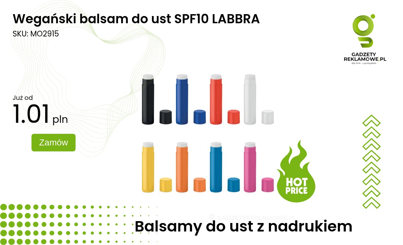 Wegański balsam do ust SPF10 LABBRA Wegański balsam do ust SPF10 LABBRA